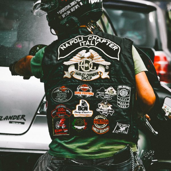 Motorbike Jacket With Patches
