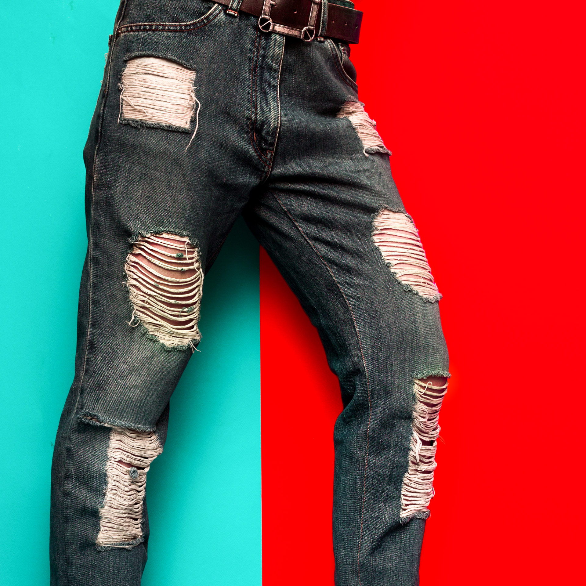 Jeans Torn Spots
