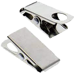 Bulldog Clip<br><p style="font-size: 11px;">It has a metal clip that holds  the card or badge with grooved teeth. <br>It is used as temporary but firm kind of connection. </p> 
