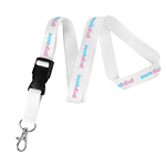 No printing on back side<br><p style="font-size: 11px;"> your lanyard will have single side printing and the other side will be blank. </p> 